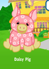 Webkinz Classic Daisy Pig Virtual PET Adoption Code Only Messaged