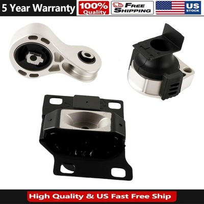 3PCS Engine Motor Mounts For 2008-2011 Ford Focus 2.0L AT & MT A5322 A2986 A5312