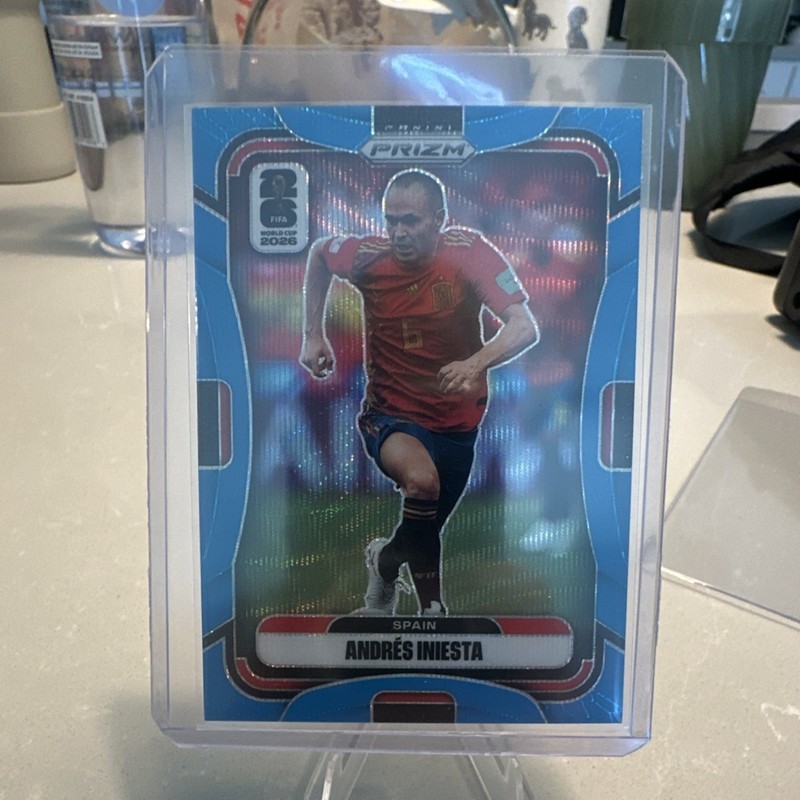 2026 Panini Prizm FIFA World Cup Andres Iniesta #84 Spain Serial #/225