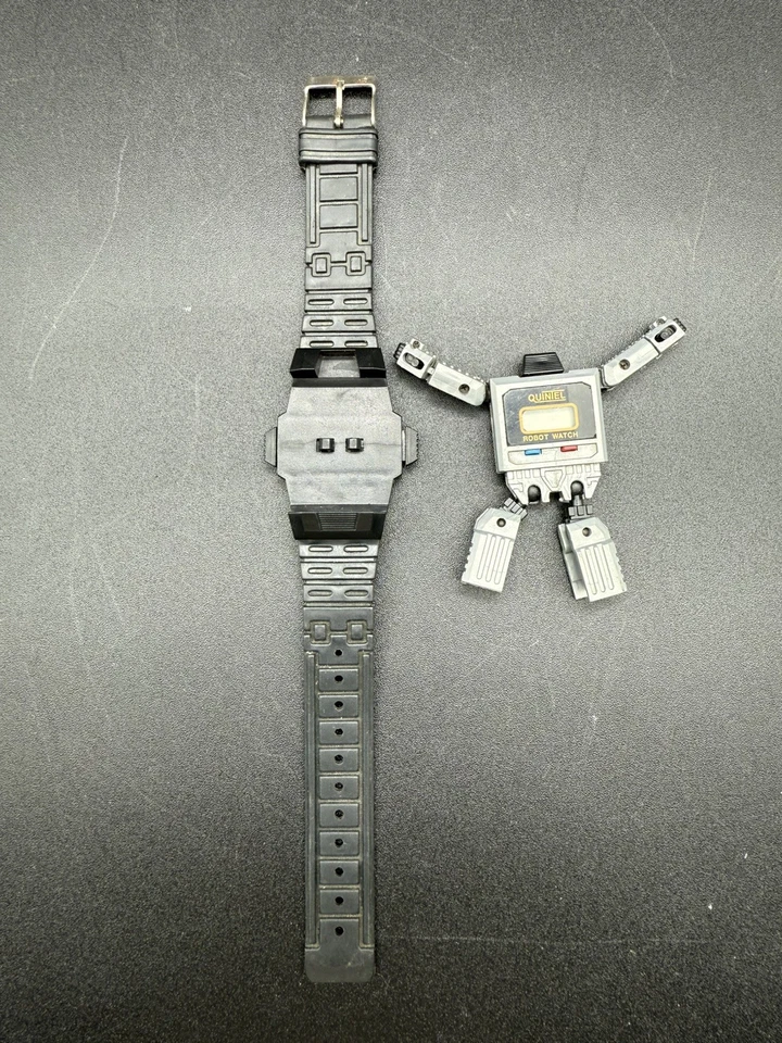 1980’s Vintage Quintel Transforming Robot Watch Toy  (NON WORKING) - Image 3 of 4