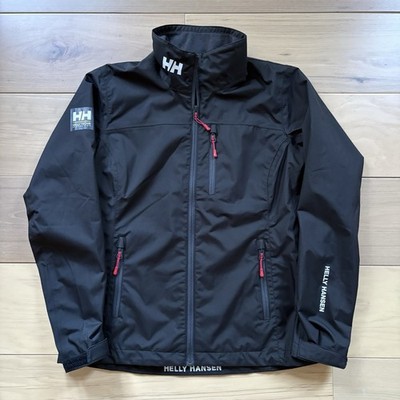 Helly Hansen Crew Midlayer Jacket Full Zip Black Helly Tech Ski Men s Small