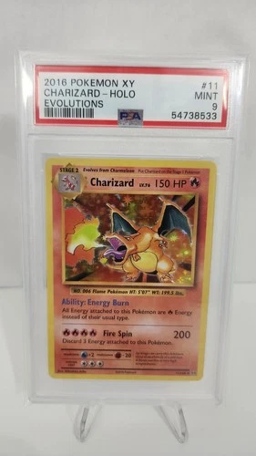 Pokémon TCG Charizard Xy Evolutions 11/108 Reverse Holo Rare PSA 9 2016 Card
