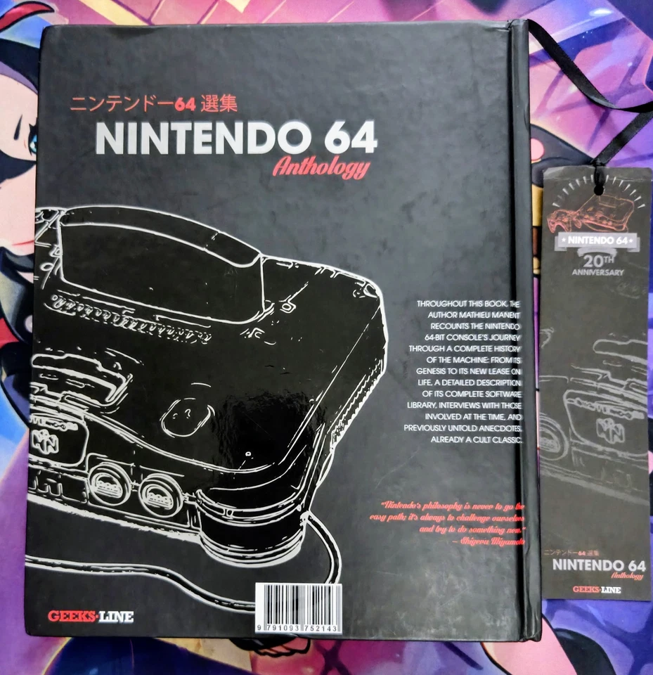 Nintendo 64 Anthology Book by Geeks-Line Math Manent w/ N64 Bookmark 1st print Foto 3 de 4