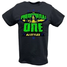 Phenomenal One Green Yellow Logo Black T-shirt