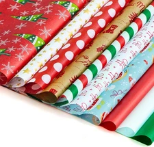 150 Sheets Assorted Christmas Tissue Paper