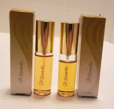 X2 AVON MIRADA EAU DE TOILETTE SPRAY 0.50 FL OZ TRAVEL PURSE SIZE IN BOX