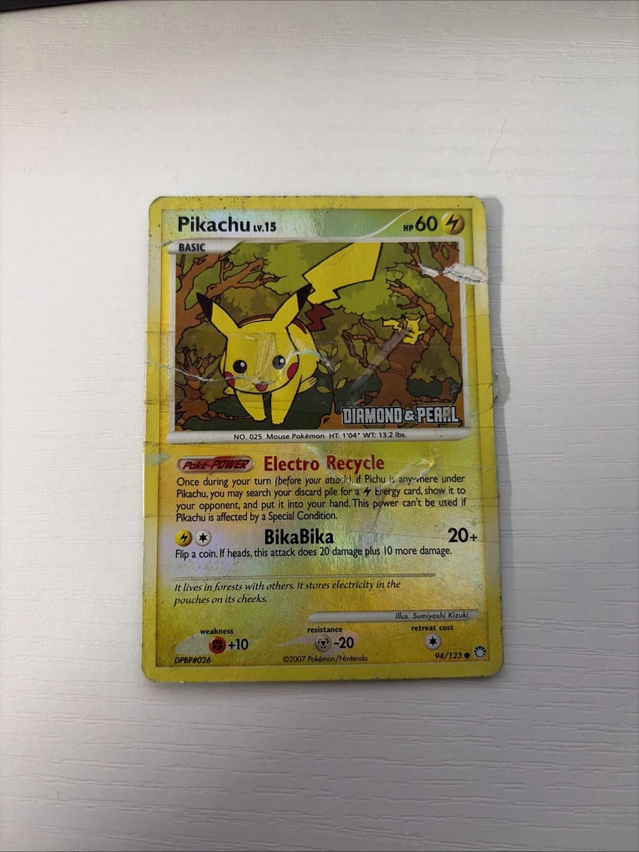 Pikachu Pokémon TCG Mysterious Treasures Individual Collectible