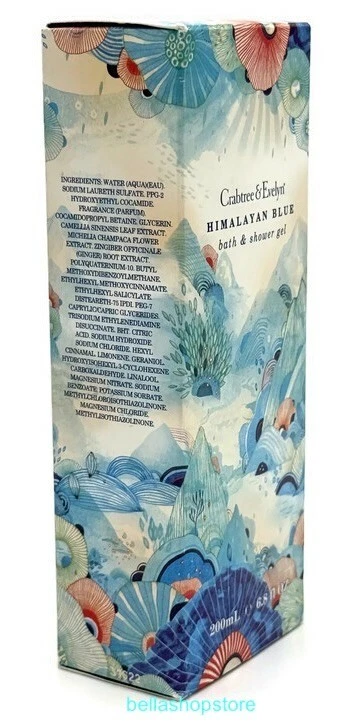 Gel de ducha de baño azul del Himalaya Crabtree and Evelyn RARO 6,8 fl oz descontinuado Foto 3 de 4
