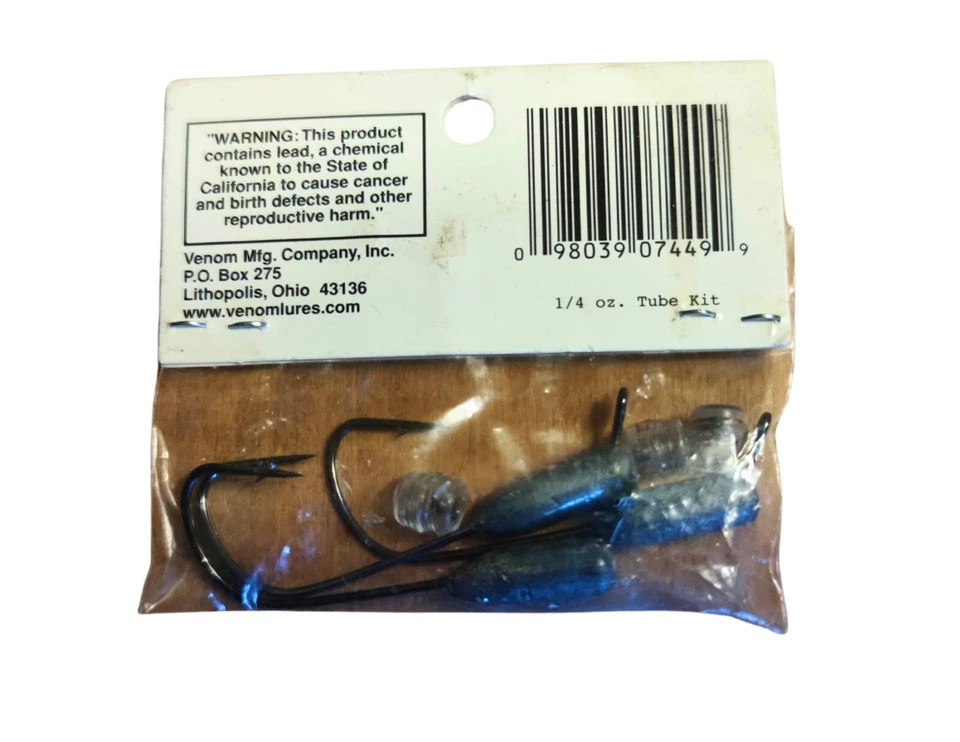 Kit de tubo Venom's 1/4 oz 3 cabezales de tubo 3 sonajeros Foto 2 de 2