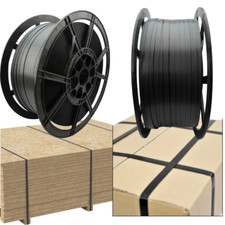 12mm HAND PALLET STRAPPING BANDING COILS ROLLS - 1000M/1500M/2000M FOR CARTONS