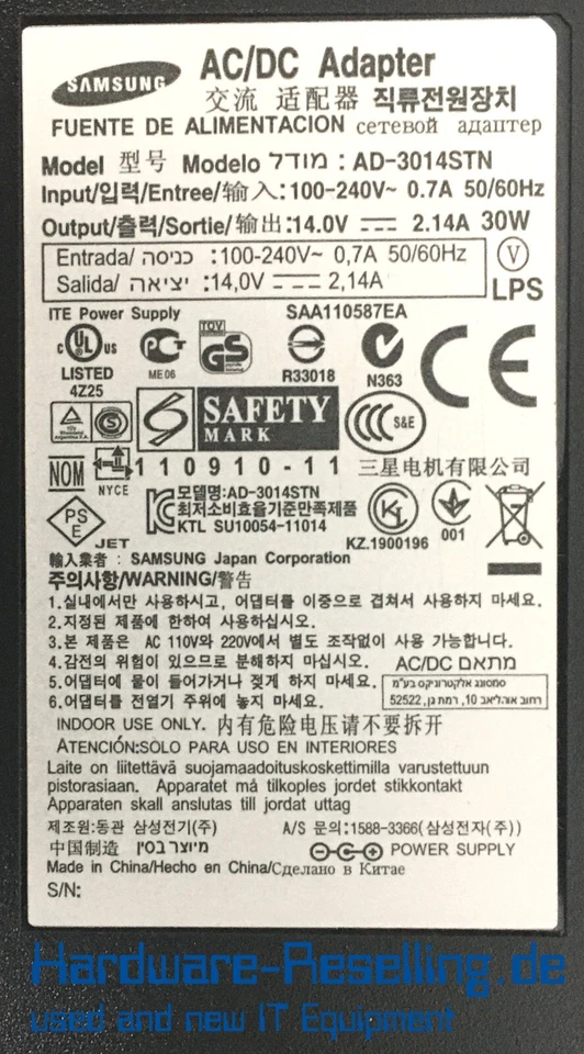 Samsung SyncMaster SA450 S24A450BW 24" 1920x1200 DVI VGA 14V B Ware - Bild 4 von 4