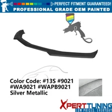 Fits 16-24 Chevy Camaro 1LE Front Bumper Lip ABS #13S Silver Metallic