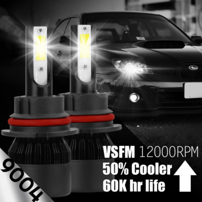 2x 9004 CREE LED Headlight Kit 488W 48800LM Hi/Lo Bulbs 6000K White High Power