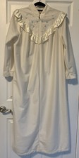 Vintage Ashley A Ames Velour House Coat Robe Sleepwear Half-Zip Medium USA