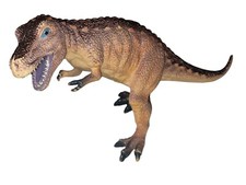 2005 Tyrannosaurus T-Rex Dinosaur Brown Orange Realistic Figure 12" Long 7" Tall