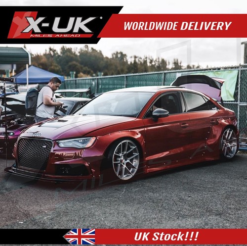 Audi A3 S3 8V 2012-2015 wide body kit splitter fenders side skirts rear spoiler- - Picture 2 of 16