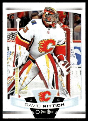 2019-20 O-Pee-Chee #307 David Rittich Calgary Flames Hockey Card