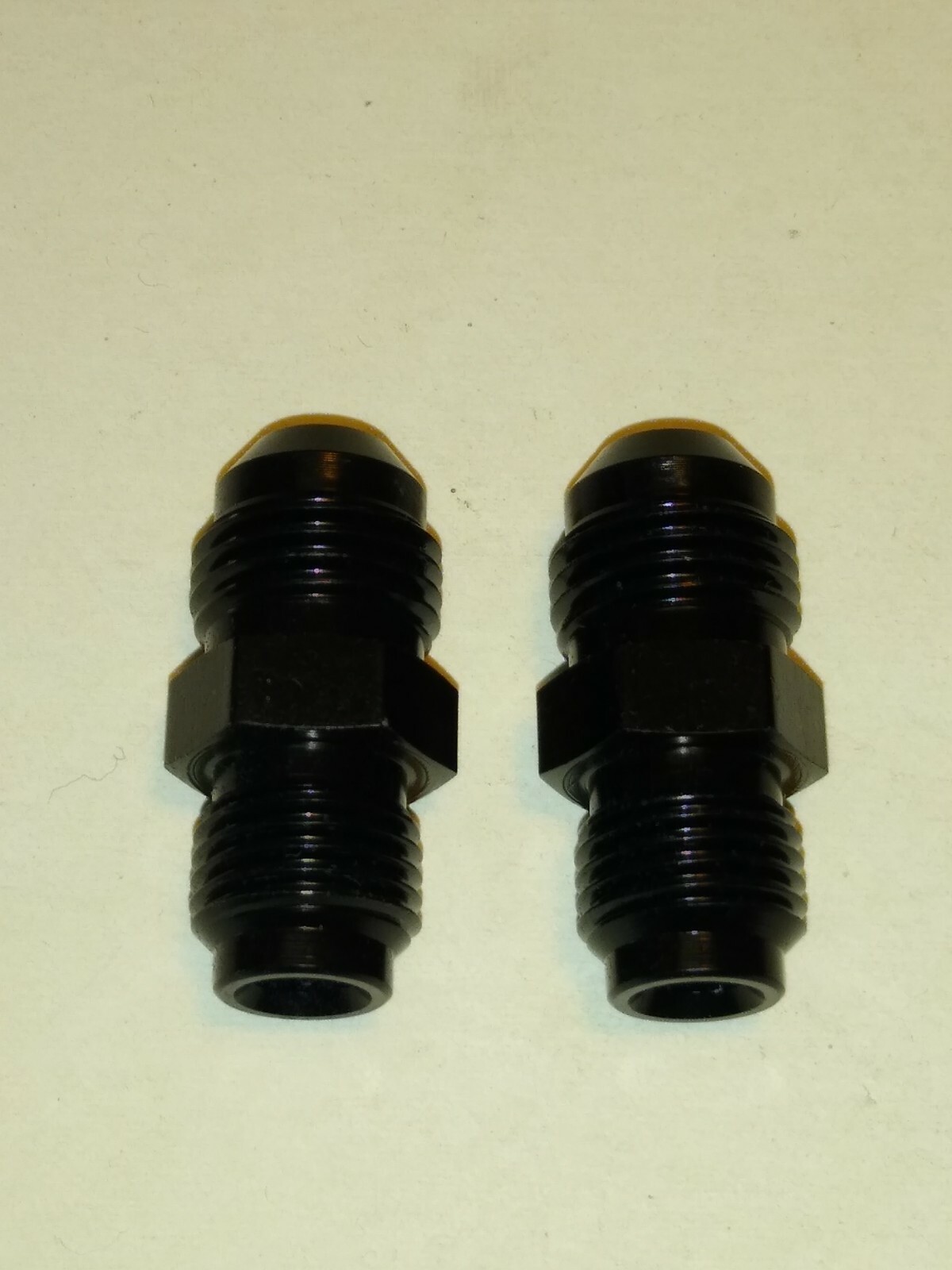 6an to 1/2-20 inverted flare. transmission and radiator Fitting Black ...