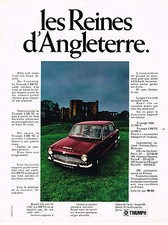 ADVERTISEMENT ADVERTISING 045 1969 BRITISH LEYLAND La Triumph 1300