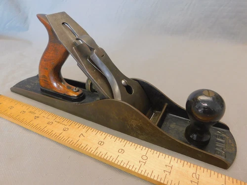 Stanley Rule & Level Co. No. 5 Jack Plane Type 9    c. 1905    Antique Tool