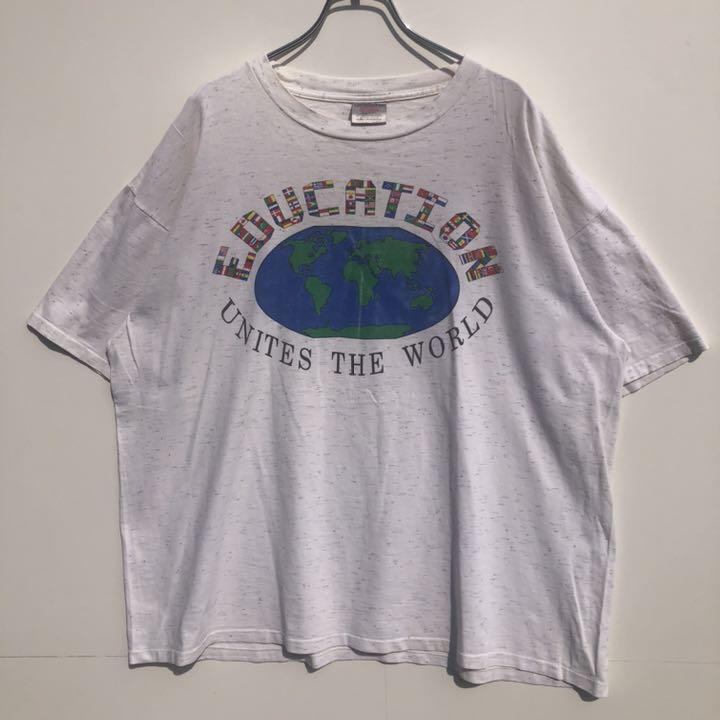 90s Made In USA Oneita Vintage T-shirt Earth World National 90s Made In USA Oneita Vintage T-shirt Earth World National