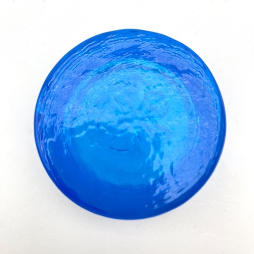BODA Sweden Erik Hoglund Sky Blue Paperweight / Ashtray - Picture 5 of 5