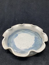 Pottery  Fluted Edge Deep Plate