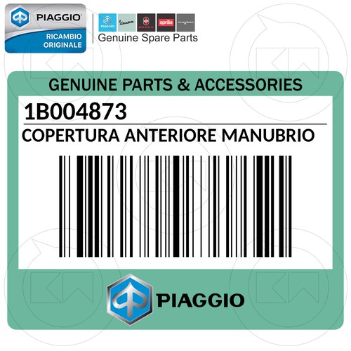 COPERTURA MANUBRIO COPRI FARO GREZZO ORIGINALE PIAGGIO LIBERTY 125 4T iGet 2018 - Picture 4 of 4