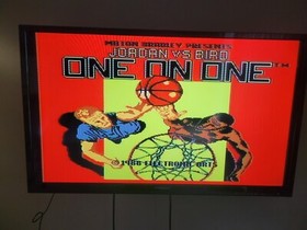 Jordan Vs. Bird - Original NES Nintendo Basketball Game Tested + Working!