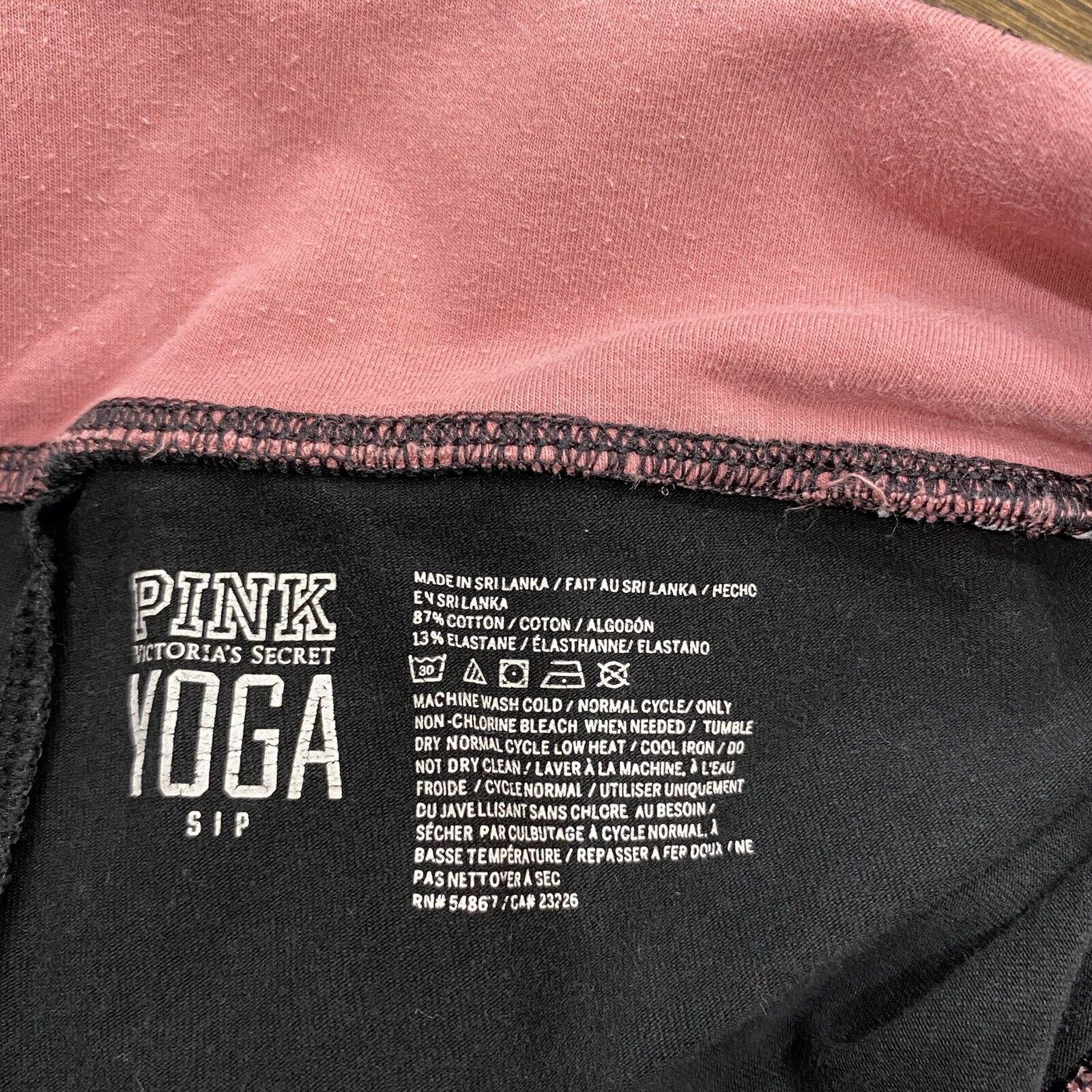 y2k vs leggings small black sequins pink fold fla… - image 2