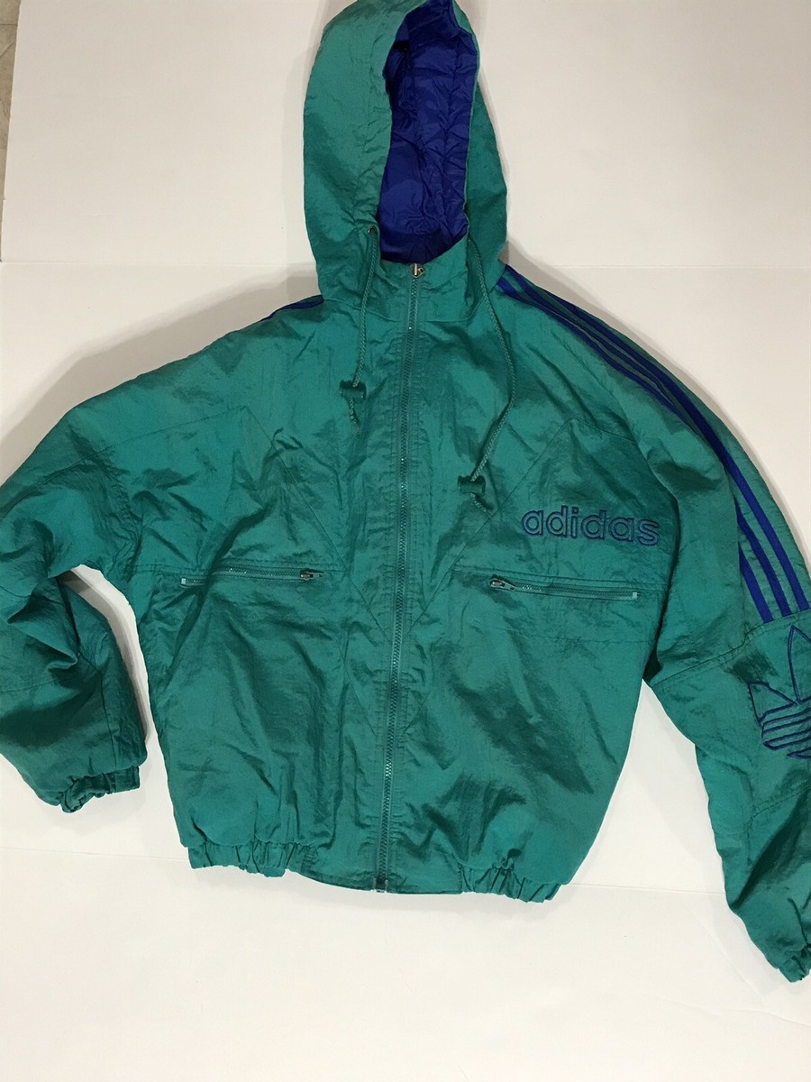Adidas Vintage Coat Sz Small Purple/mint green | eBay