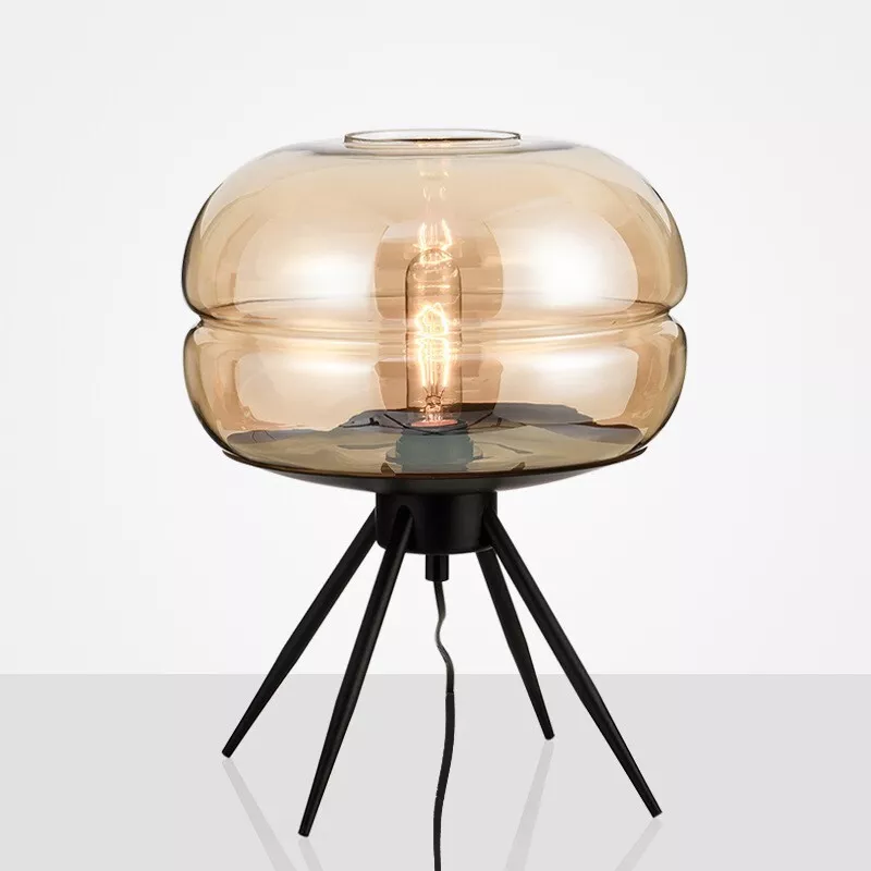 Amber bedside lamp deals