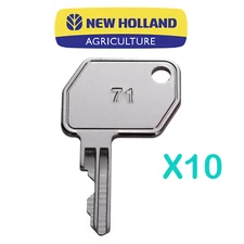 Equipment Key For New Holland Backhoe 86502903 & Ford 1592 & Case IH Tractor 