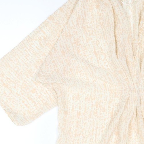 H&M Womens Beige Polyester Blend Blouse Size 8 - Picture 6 of 10