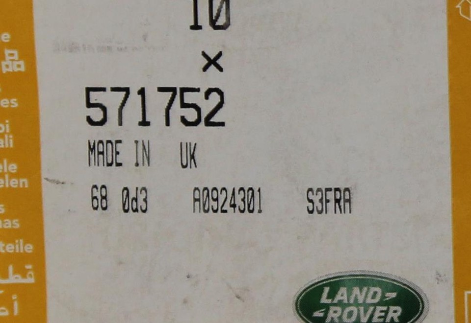 Genuine Land Rover Gasket, Rear Axle Part Number - 571752 | eBay