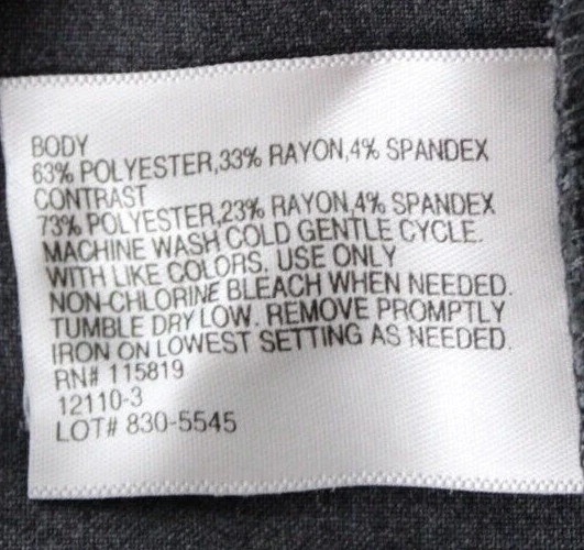 Pantalones cortos para mujer WORTHINGTON talla 10 midi bolsillos delanteros carbón y gris Foto 4 de 4