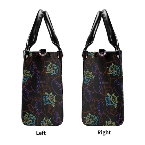 Personalized Aliens Toy Story Leather Handbag, Disney Leather