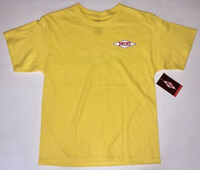 JACK'S SURFBOARDS Girls Large Yellow T-Shirt Short Sleeve ALOHA DIAMOND New | eBay