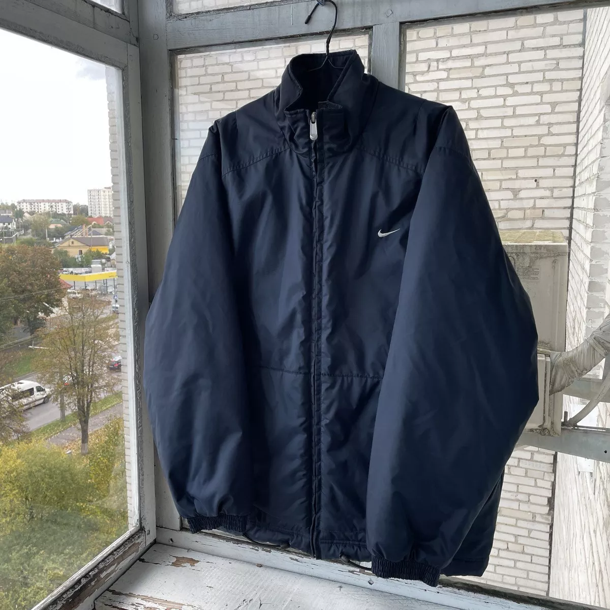 Nike vintage jacket swoosh y2k drill style size L