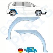 Für Volkswagen Polo 9N 2001-2009 5 Tür Radlauf reparatur blech Kotflügel Paar