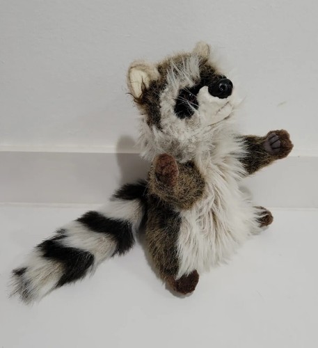 Raccoon Puppet Full Body Doll Hansa Real Looking Plush Animal Learning Toy