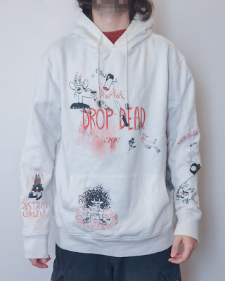 RARE DROP DEAD I.D.C. Lost and IDC Pullover Hoodie Large DROPDEAD CLOTHING BMTH