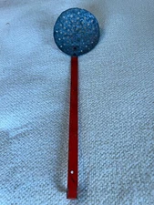 Vintage Ice Fishing Skimmer Orange Handle