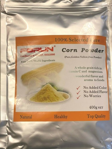 FORUN Golden Corn Powder Flour-100% Pure, Fine Ground, Golen Yellow - Picture 2 of 2