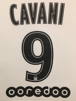 Flocage Officiel PSG Cavani 9 Extérieur 2018/2019 - Enfant - Monblason