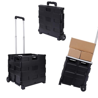 Elevon Office Cart Rolling Cart Basket â  Storage Container with Wheels and Hand
