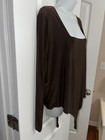 Boohoo Size 24 Thong Body Suit One Piece Snap Crotch Dark Brown Read — photo 4