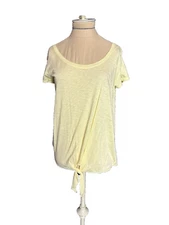 Michael Stars Pale Yellow Tunic Tee Details O/S