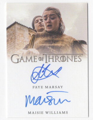 Maisie Williams 直筆サインカード ゲーム・オブ・スローンズ 【公式通販】