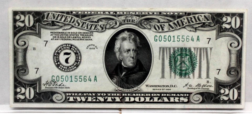 1928 $20 FRN Chicago   FR 2050-G LEGACY 64 PPQ CHOICE CRISP UNCIRCULATED - Image 3 of 4